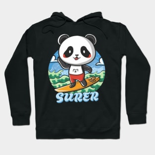 Cute Panda Surfer Hoodie